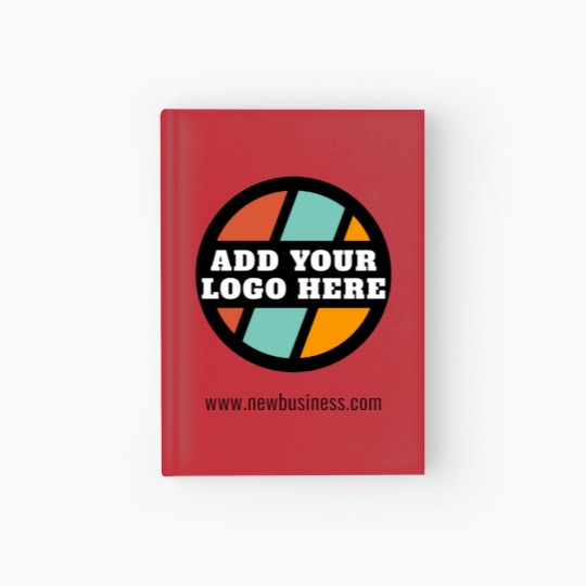 Discover Add Your Business Logo Website Company Employee Polo Hardcover Journal