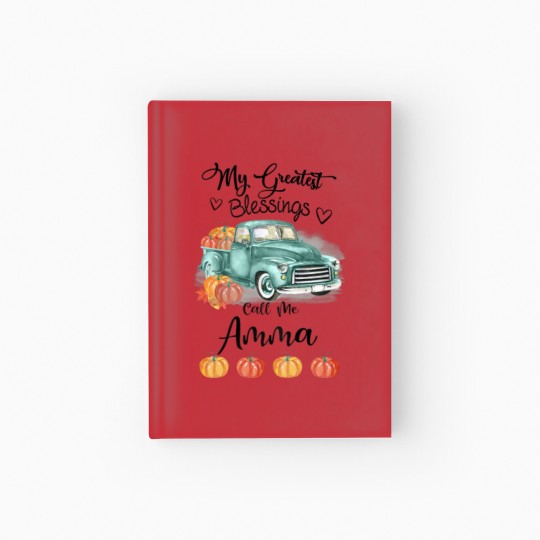 Discover Womens My Greatest Blessings Call Me Amma Bumpkin Hardcover Journal