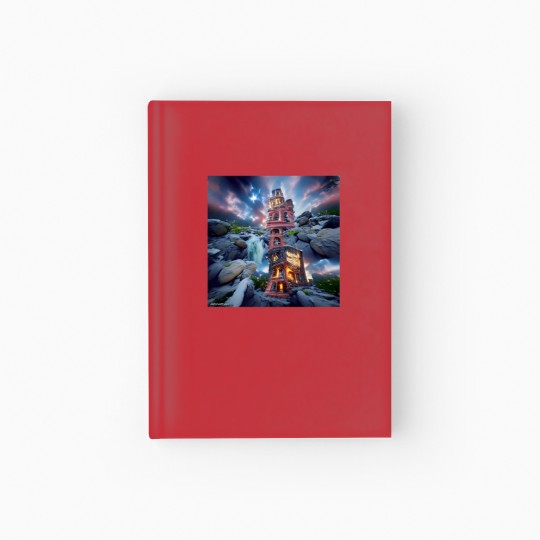 Discover TOWER BETWEEN WORLDS ORIGINAL DIGITAL AI GENERATED Hardcover Journal
