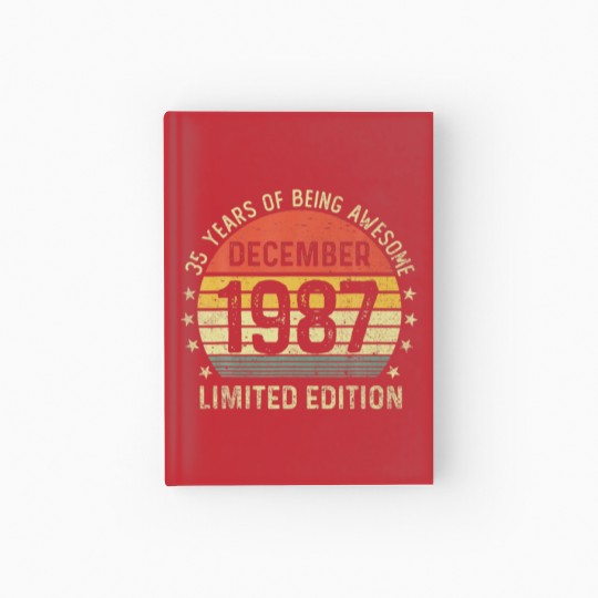 Discover 35 Years Of Being Awesome Funny 35Th Birthday Hardcover Journal
