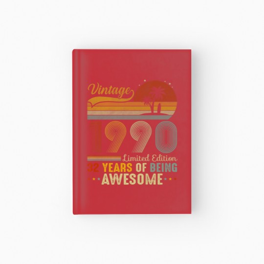 Discover 32 Year Old Vintage 1990 Limited Edition Funny 32N Hardcover Journal