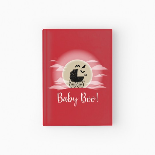 Discover Gothic Baby Shower Halloween Carriage Hardcover Journal