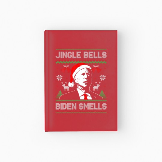 Discover Santa Biden Jingle Bells Biden Smells Ugly Christm Hardcover Journal