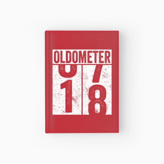 Discover 18 Years Old Oldometer Essential Hardcover Journal