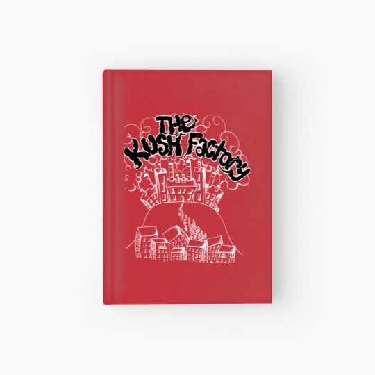 Discover blue black kush Hardcover Journal