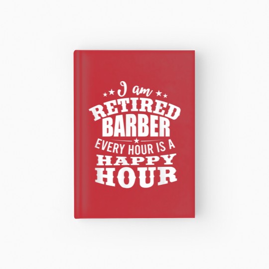 Discover Retired Hairdresser Retiree Barber Retirement Gift Hardcover Journal