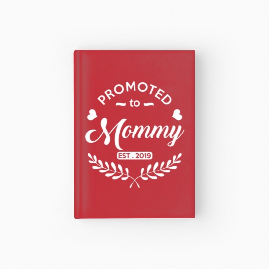 Discover Promoted to Mommy 2021 New Mom To Be Hardcover Journal