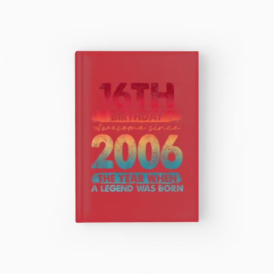 Discover Vintage 2006 Limited Edition 2006 16 Years Old 16T Hardcover Journal