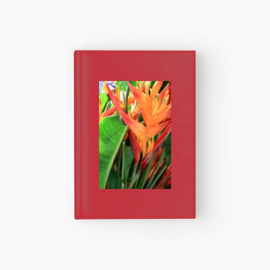 Discover Brilliant Tropical Heliconia Florals Hardcover Journal
