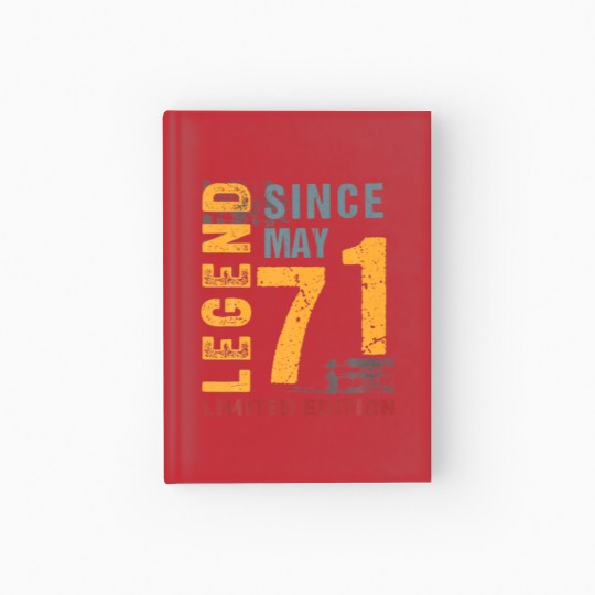 Discover Legend Since May 1971 Gift For 51 Years Old 51Th B Hardcover Journal