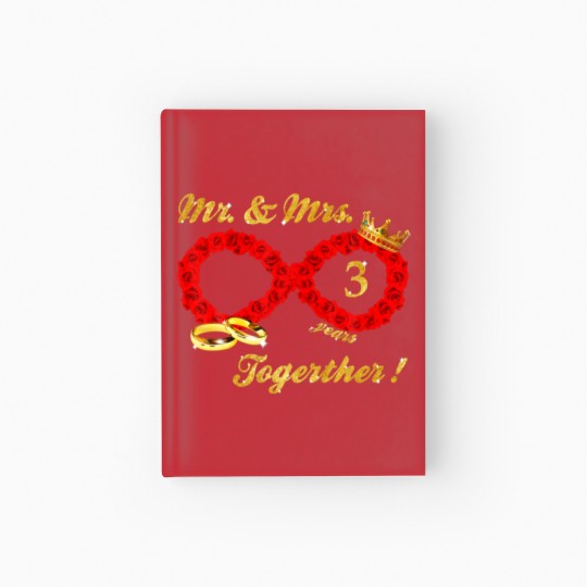 Discover Rose Mr Mrs Infinite Love Together Married Couple Hardcover Journal