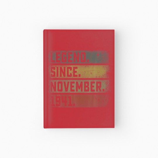 Discover Legend Since November 1941 80Th Birthday Mens 80 Y Hardcover Journal