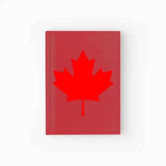 Discover Red Canada Maple Leaf Souvenir Hardcover Journal
