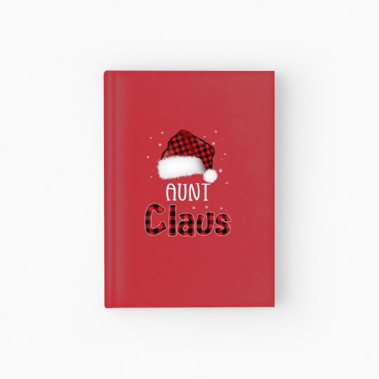 Discover Womens Funny Santa Aunt Claus Christmas Matching F Hardcover Journal