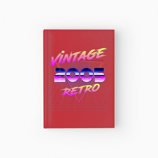 Discover Retro Vintage 80S 17Th Gift Birthday Men Women Vin Hardcover Journal