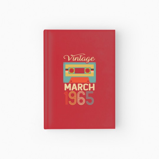 Discover Vintage March 1965 55th Birthday 55 Year Gift Hardcover Journal