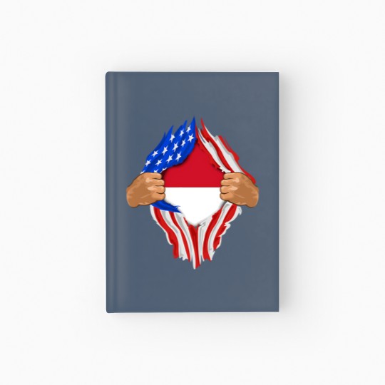 Discover Indonesian Blood Inside Me Indonesia Flag Gift Hardcover Journal