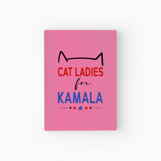 Discover Kamala Cat Lady Hardcover Journal