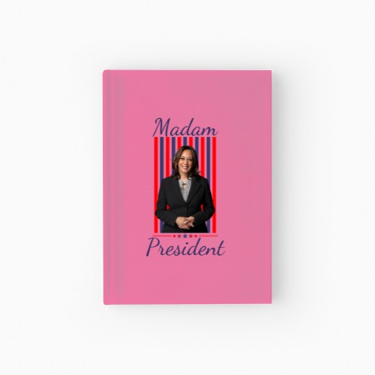 Discover Madam President Hardcover Journal Featuring Kamala Harris