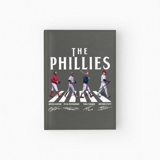 Discover SALE!!! Phillies Walking Abbey Road Signatures Baseball 2023 Signatures Hardcover Journal