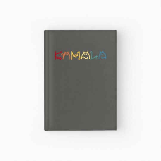 Discover Kamala Cat Lady Hardcover Journal - Perfect Gift for Writers
