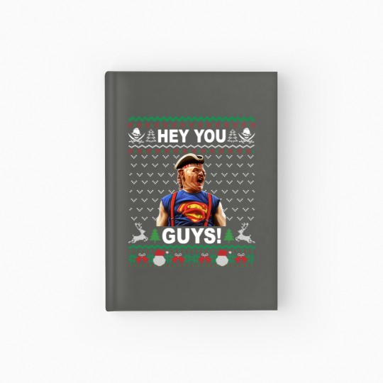 Discover Hey You Guys Movie Quotes Hardcover Journal, Sloth Goonies Funny Christmas Hardcover Journal