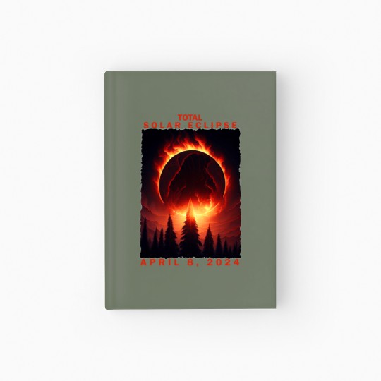 Discover 2024 Eclipse Total Solar Eclipse 2024 Unisex Hardcover Journal