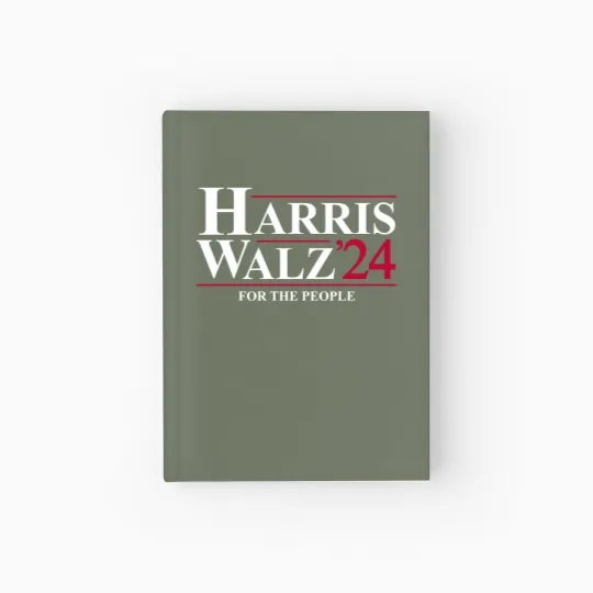 Discover Harris Walz Hardcover Journal President Kamala Harris 2024 Hardcover Journal