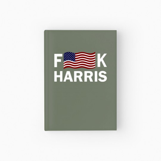 Discover F Kamala Harris Conservative Republican FKH Political Humor Unisex Hardcover Journal