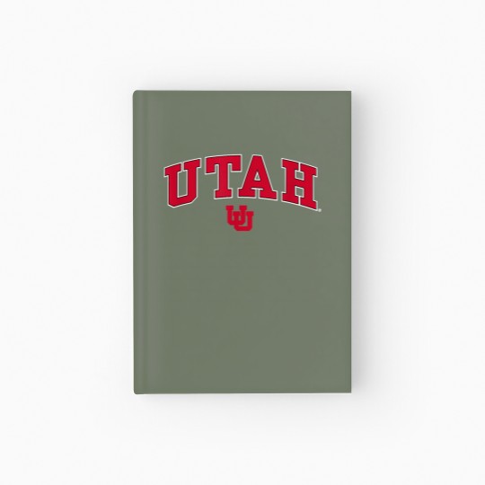 Discover Utah Utes Arch Over Black Officially Licensed Hardcover Journal