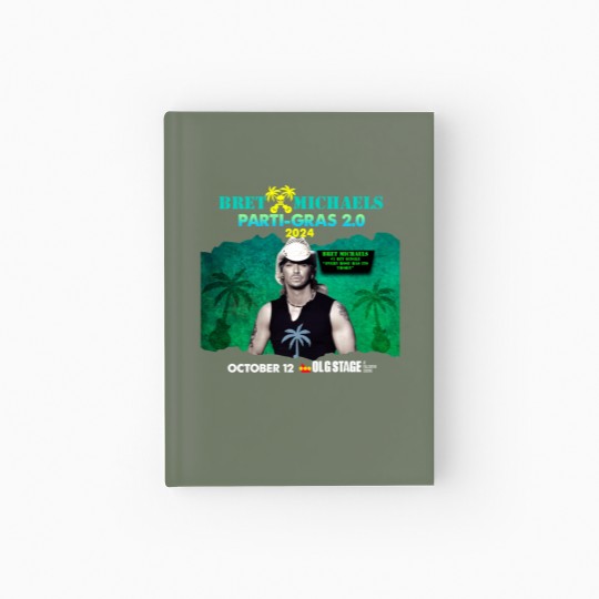 Discover New Popular!!! Bret Michaels Tour 2024 Gift For Fan Hardcover Journal