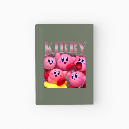 Discover Vintage Kirby Hardcover Journal - Cute and Funny Design