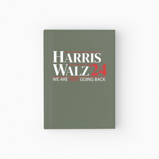 Discover Harris Walz 2024 Hardcover Journal - Not Going Back