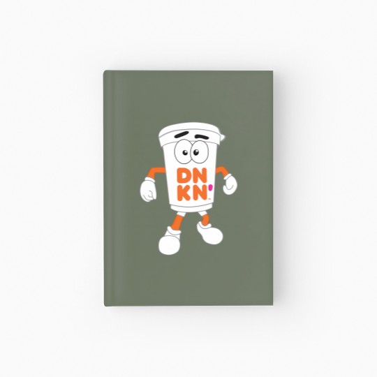 Discover Cuppy Coffee Dunkin Mascot Hardcover Journal