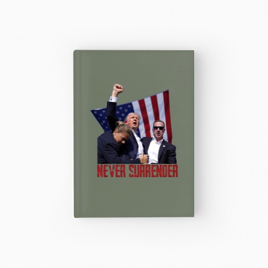 Discover Trump Shot Hardcover Journal - Pennsylvania Rally 2024