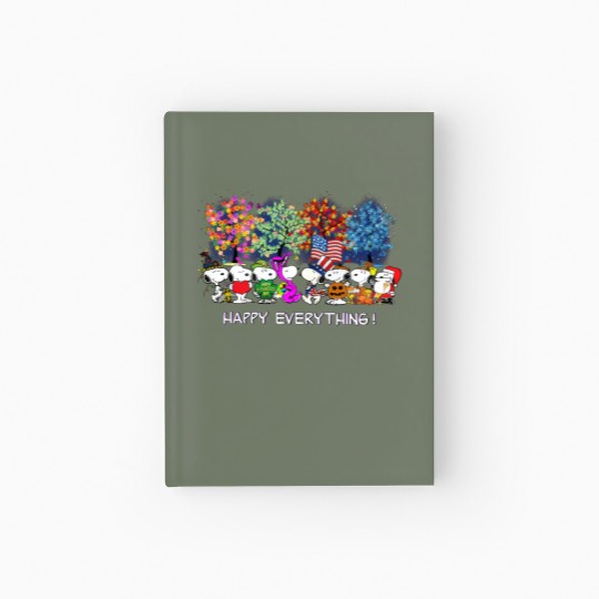 Discover Happy Everything Snoopy Charlie Hardcover Journal