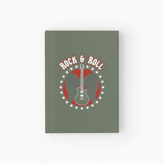 Discover Rock and Roll Rock 'n Roll Music Concert Hardcover Journal