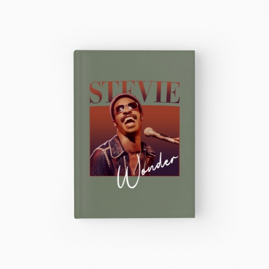 Discover New  Stevie Wonder Hardcover Journal Gift Funny Men All Size Hardcover Journal