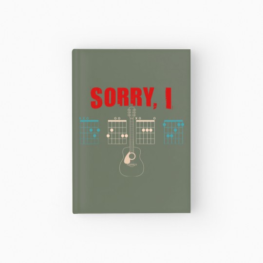 Discover Funny Guitar Message Chords Idgaf Guitarist Chord Hardcover Journal