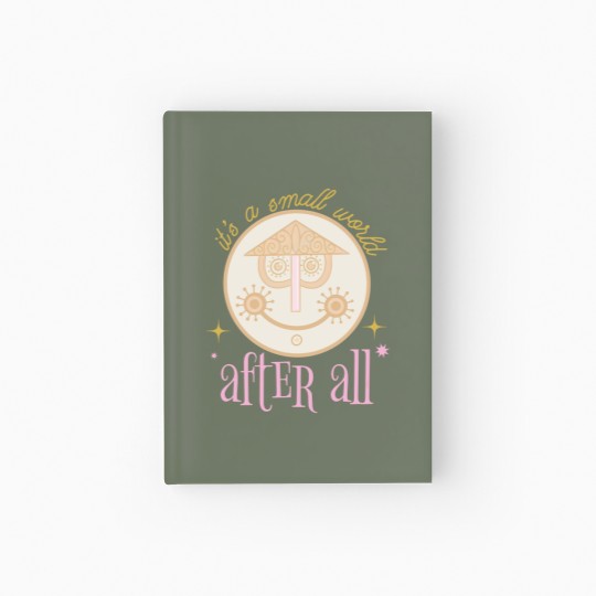 Discover Small World  Hardcover Journal - Small world Hardcover Journal
