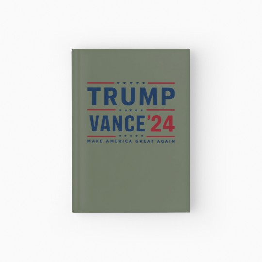 Discover Trump 2024 Hardcover Journal featuring President Trump and JD Vance