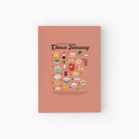 Discover Chinese Takeaway Guide Graphic Hardcover Journal
