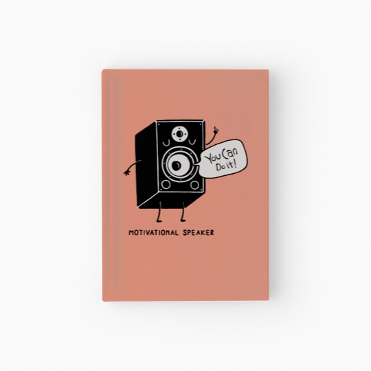 Discover Motivational Speaker Hardcover Journal