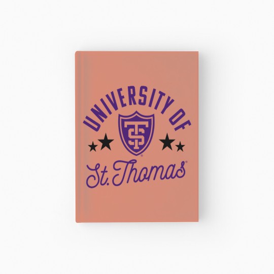 Discover University of St Thomas Tommies Logo Raglan Base Hardcover Journal