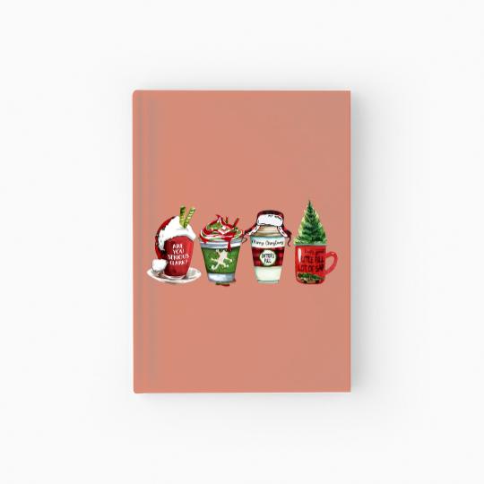Discover Christmas Coffee Hardcover Journal