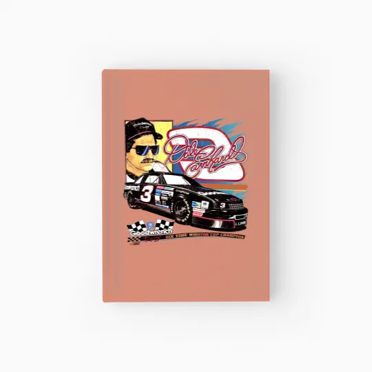 Discover Retro Dale Earnhardt Finger Hardcover Journal, Dale Earnhardt Hardcover Journal
