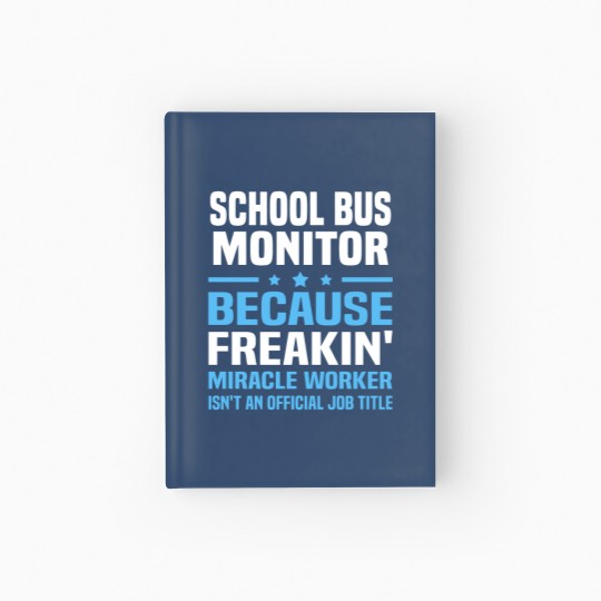 Discover School Bus Monitor Hardcover Journal