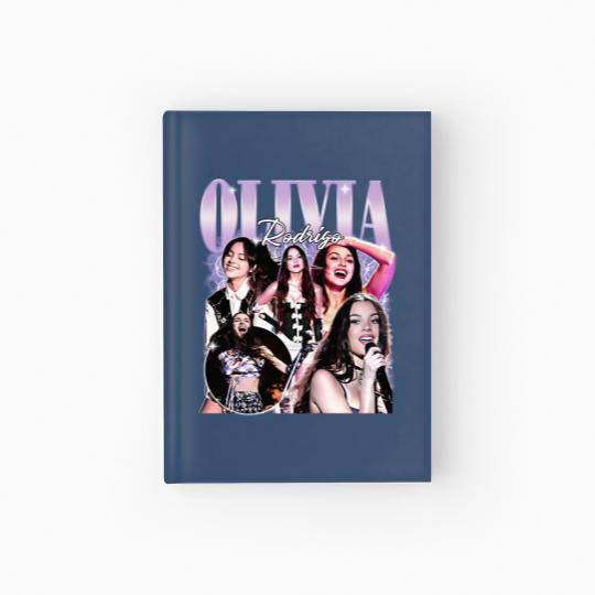Discover Olivia Rodrigo Vintage 90s Hardcover Journal, Olivia Rodrigo Hardcover Journal
