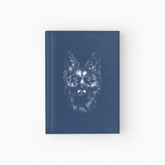 Discover German Shepherd Monochrome Hardcover Journal Hardcover Journal
