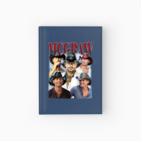 Discover Tim McGraw Vintage Hardcover Journal, Gift For Women and Man Hardcover Journal